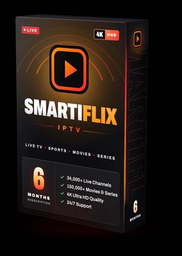 SMARTIFLIX IPTV subscription box for the 6 month plan